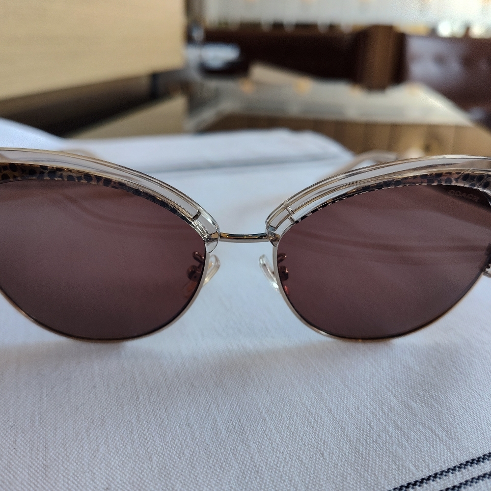 Coach leopard sunglasses
